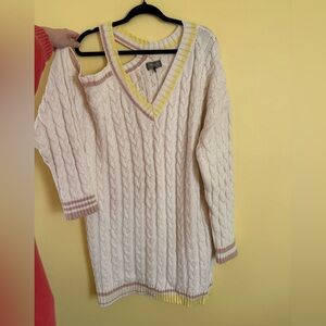 NEW one shoulder sweater dress long sleeve